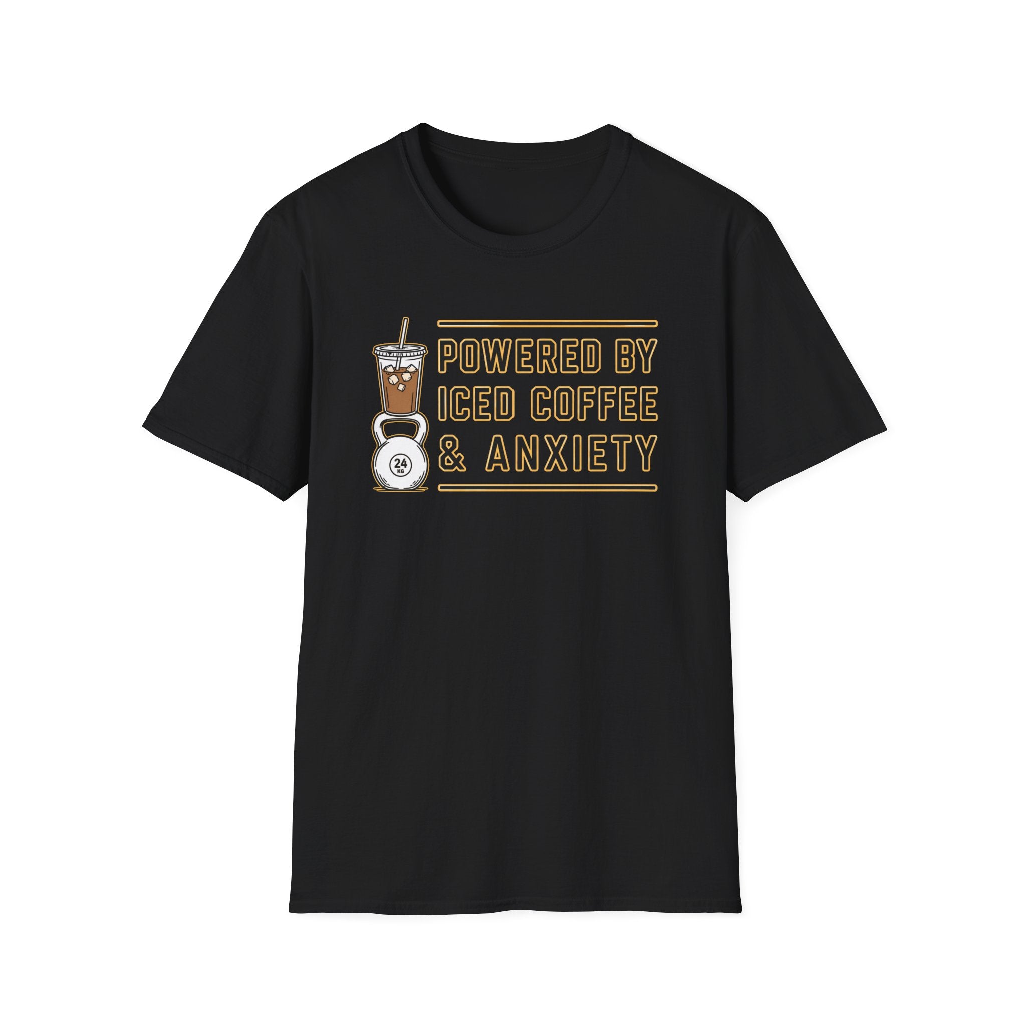 Powered By Ice Coffee & Anxiety T-Shirt