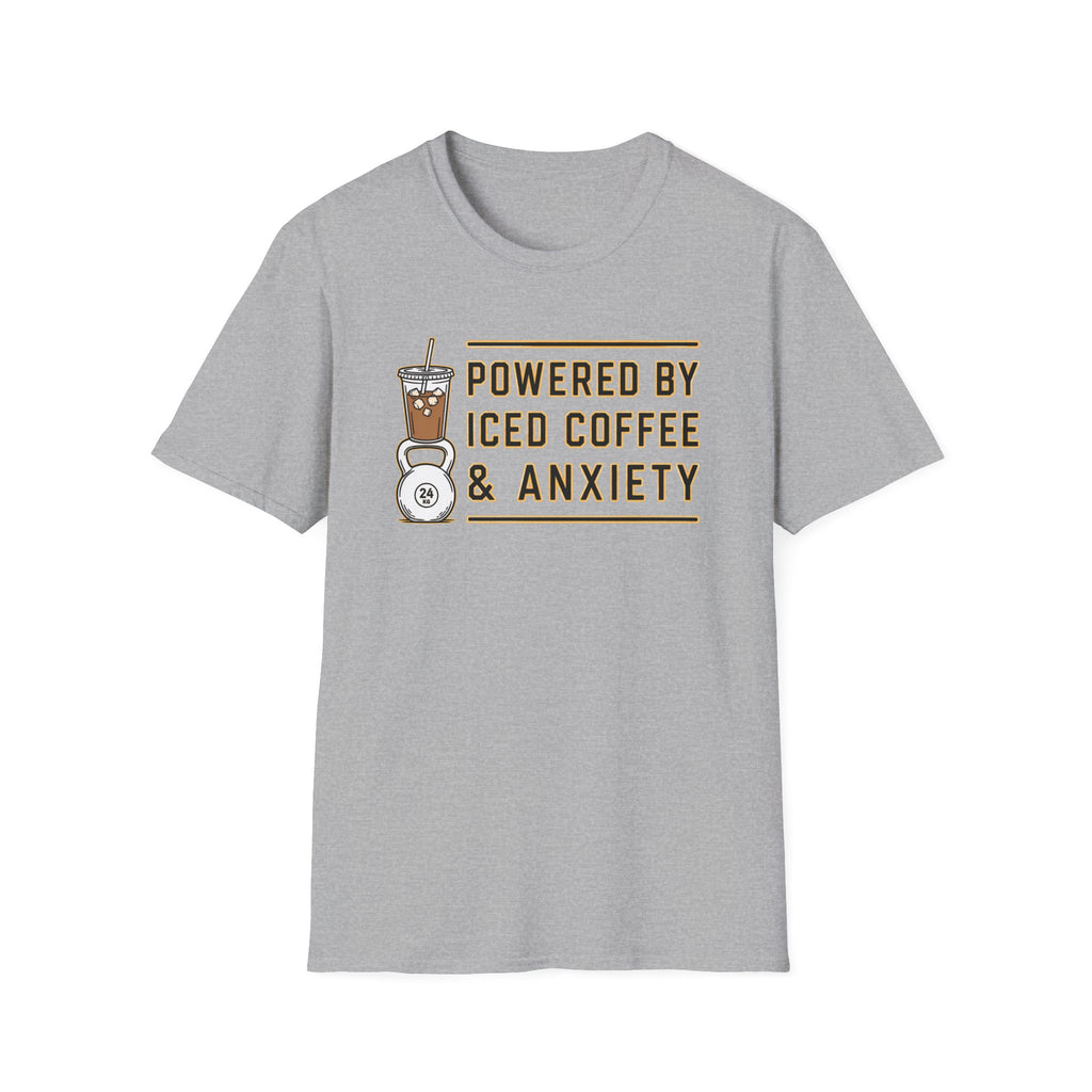 Powered By Ice Coffee & Anxiety T-Shirt