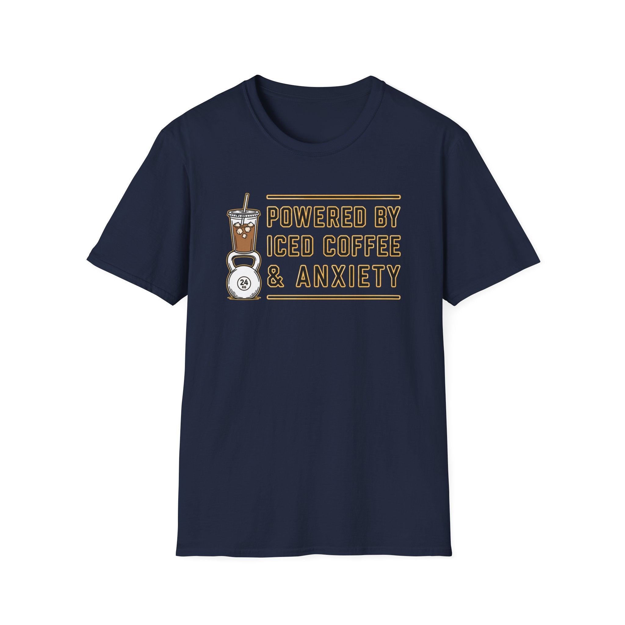 Powered By Ice Coffee & Anxiety T-Shirt