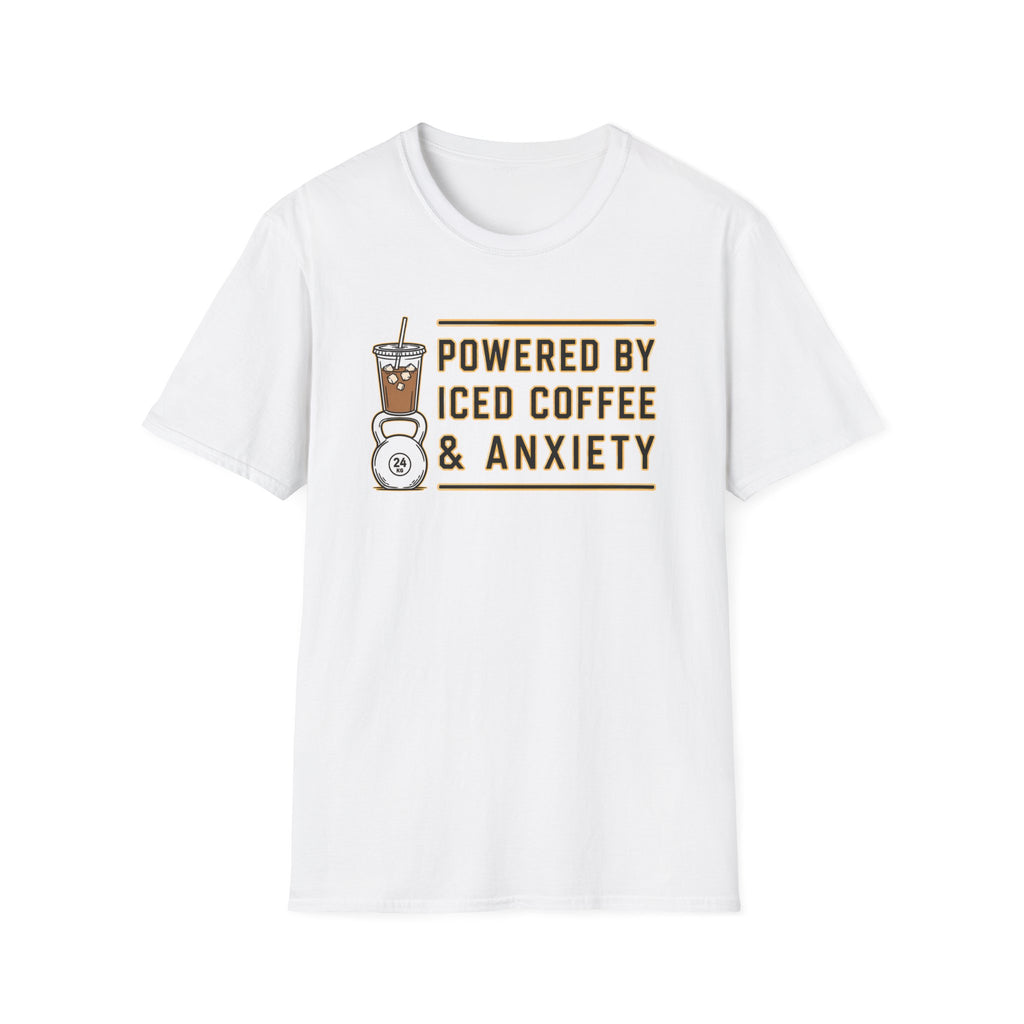 Powered By Ice Coffee & Anxiety T-Shirt