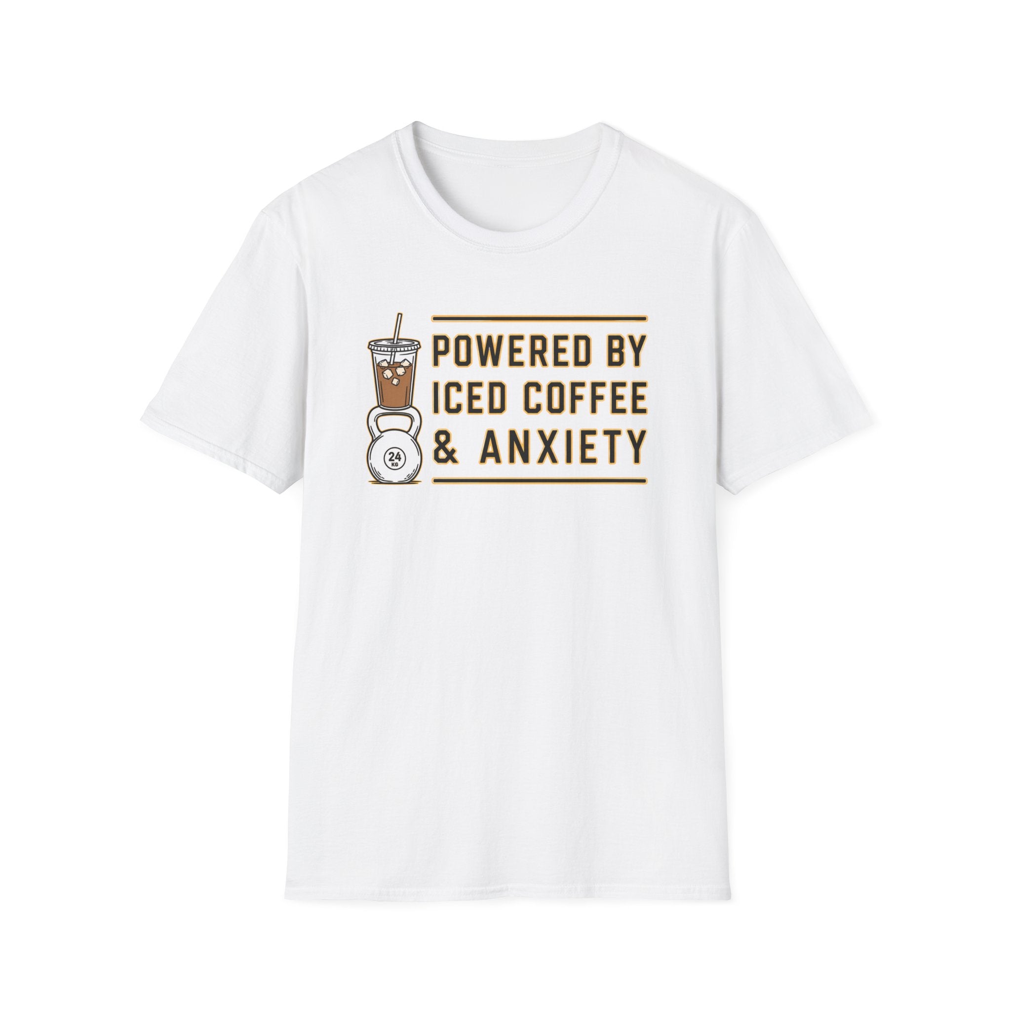 Powered By Ice Coffee & Anxiety T-Shirt