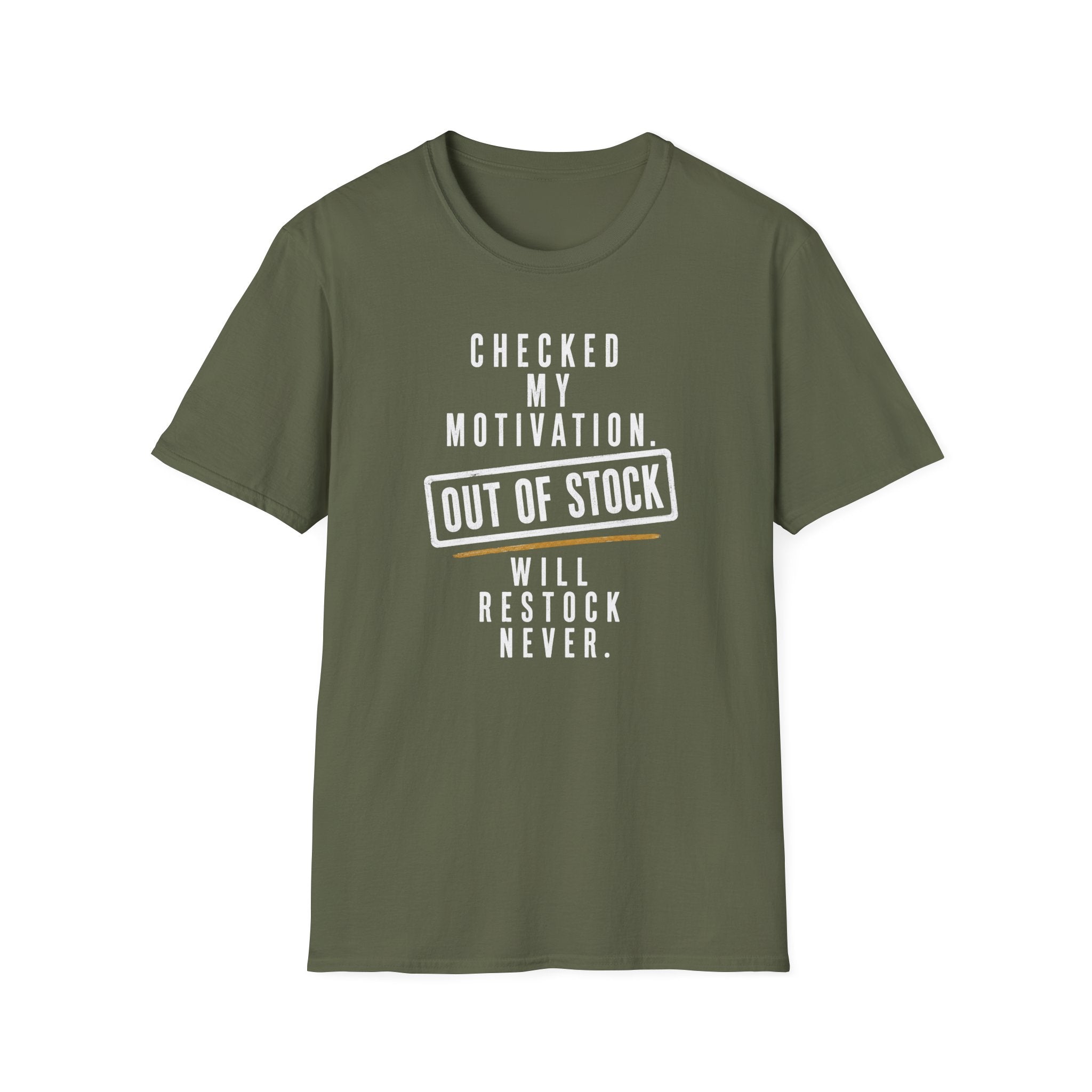 Checked My Motivation Out Of Stock T-Shirt