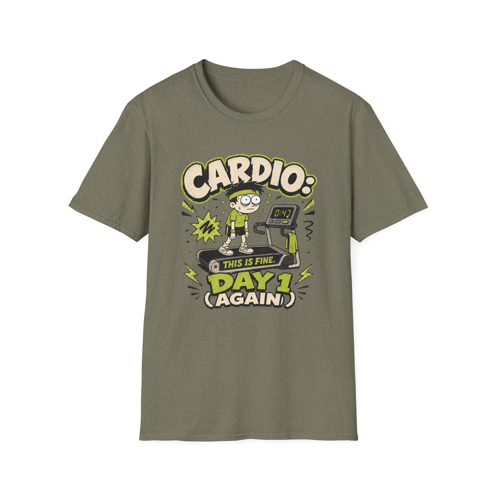 Cardio Day 1 Again T-Shirt